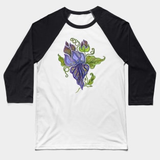 Carefree Iris Baseball T-Shirt